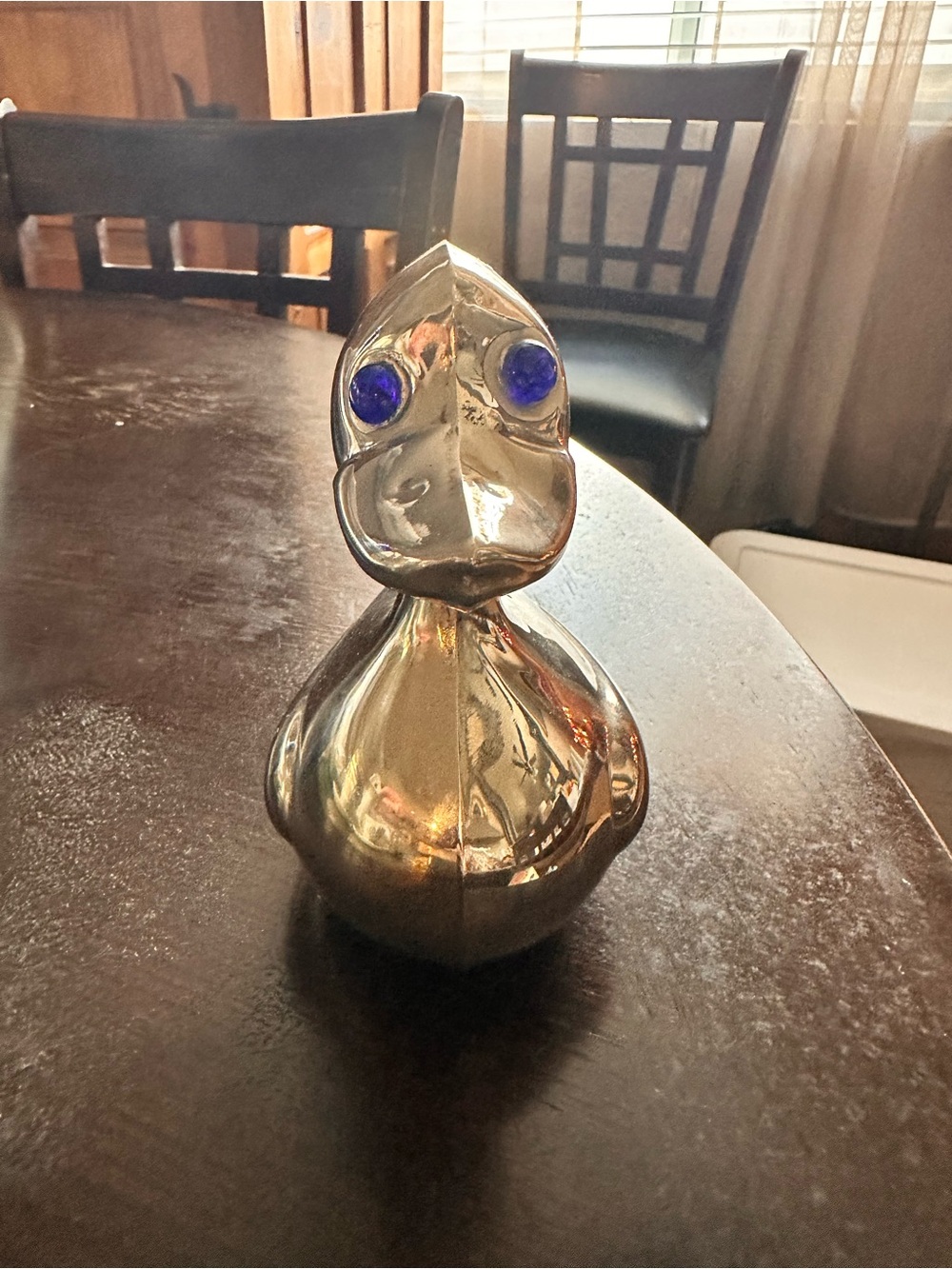 Vintage Hobby Horse Silver Plated Duck Bank 6” ( NO KEY )